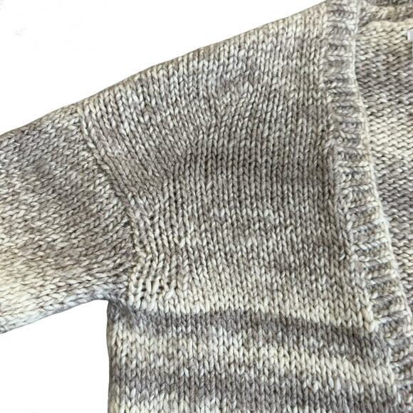 Derek Lam 10 Crosby Sz M Wool Alpaca Blend Chunky Knit Oversized Cardigan Cream - Picture 8 of 16
